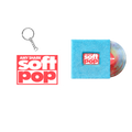 soft pop Keyring + Vinyl with Signed Slick