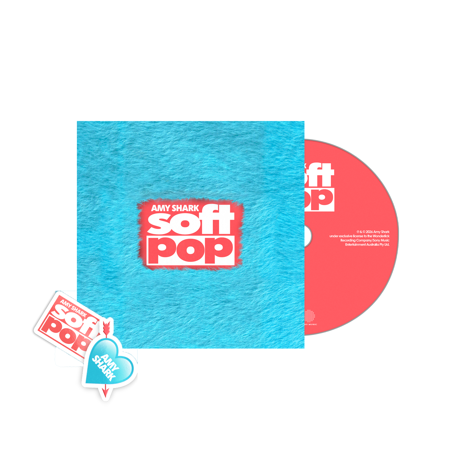 soft pop CD + Sticker Pack + Signed Slick