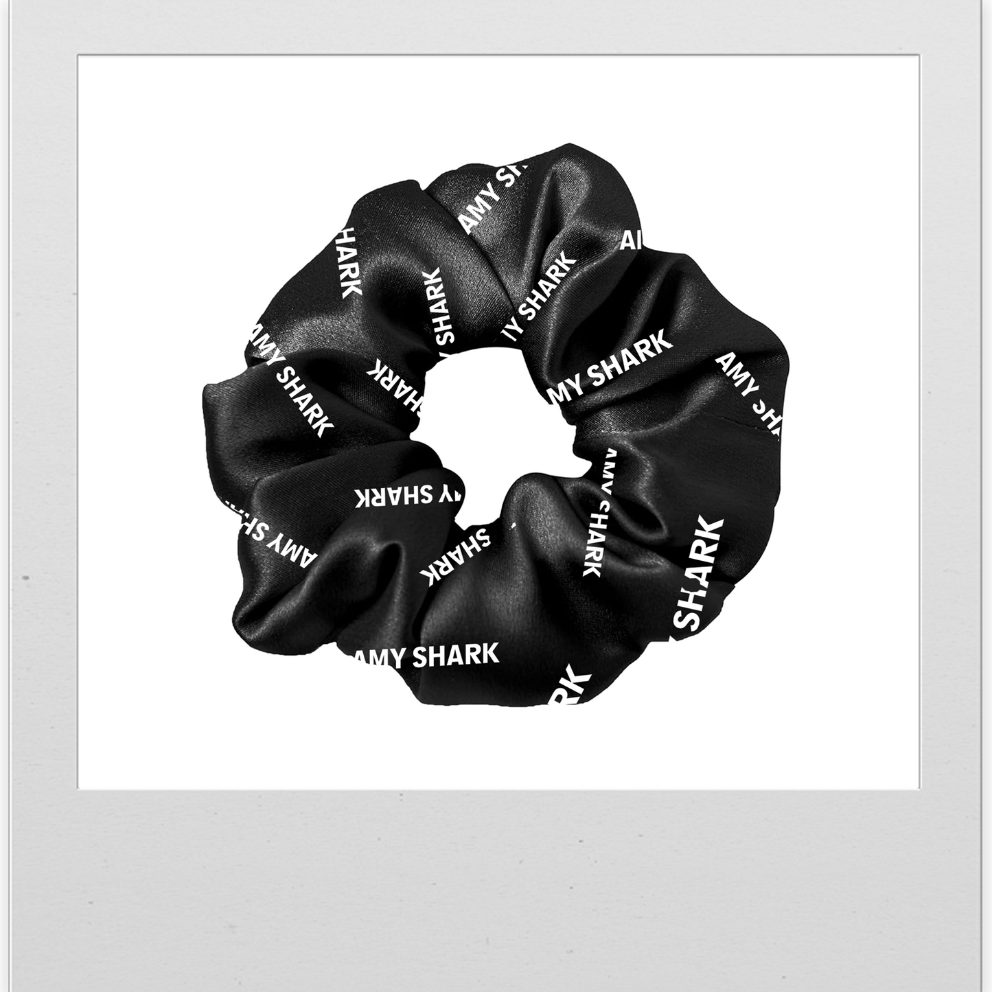 BLACK LOGO SCRUNCHIE