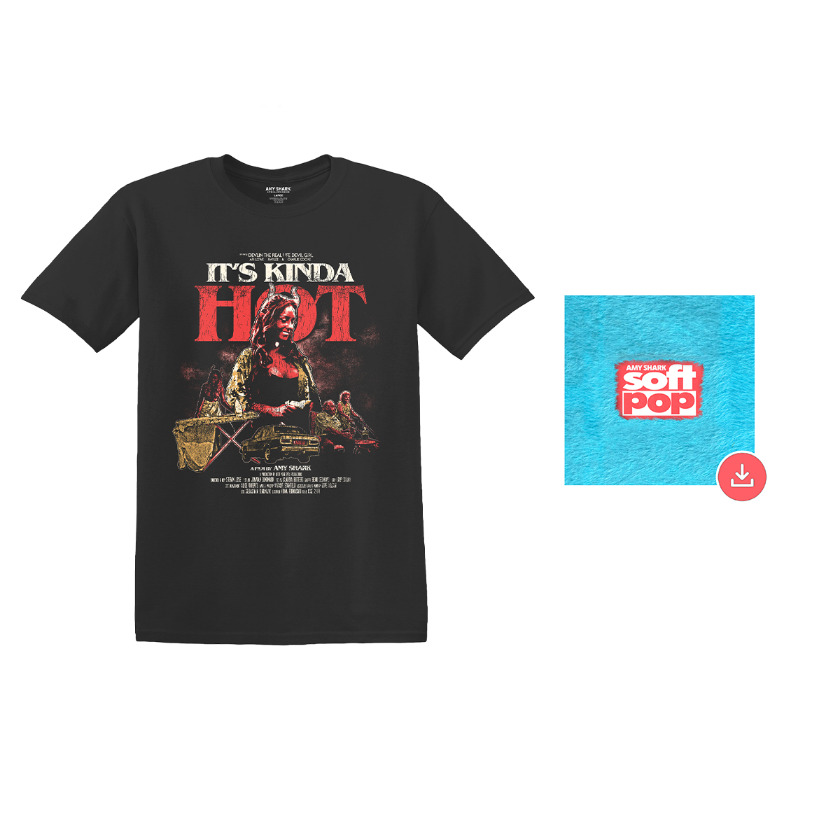 It's Kinda Hot Devlin tee + soft pop Digital Download
